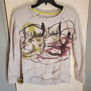 Abstract High-Low Sweatshirt
